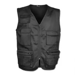 Kracherpreis Allround Weste "MARXEN" - 65% Polyester/ 35% Baumwolle - schwarz