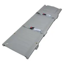 Neu Krankentrage N - 1 x klappbar - Chemiefasergewebe - 4x Gleitfuß - Traglast 150 kg