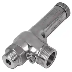Neu Im Sortiment Ecksicherheitsventil (TÜV) - Druckluft - VA - 2 bis 30 bar