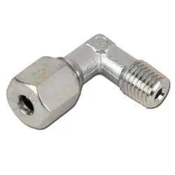 Neu Im Sortiment Winkel-Einschraubverschraubung - Baureihe S - Stahl verzinkt - Rohr-Ø 6 bis 16 mm - kon. metr. AG - PN 400 bis 630