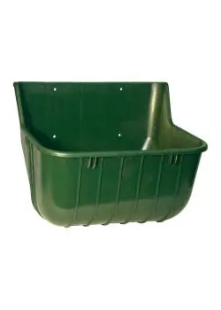 Futtertrog - Kunststoff - ohne Schutzkante - Fassungsvermögen 15 l - grün Sonderangebot