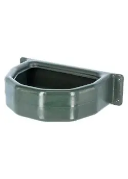 Rabatt Futtertrog - halbrund - Kunststoff - 25 Liter - Länge 55 cm - grün