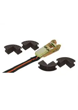 Neuheit Zurrgurt mit 4 Kantenschutz - Breite 25 mm - Länge 5 m