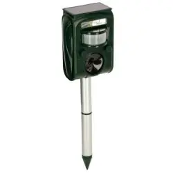 Ultraschall-Tiervertreiber SonicFlash - gegen Schadnager - mit integriertem Solarpanel - Schallpegel 120 dB - Wirkungsbereich 70 m² Saisonangebot