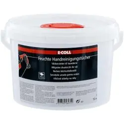 Top-Seller Handreinigungstücher - 72 Stück - 25 x 25 cm - E-COLL