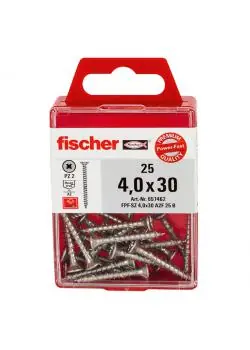 Schnäppchen Spanplattenschraube in Box - FPF-SZ A2P - Gewinde Ø 4,0 - 5,0 - Kreuzschlitz PZ - Teilgewinde
