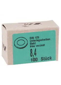 Versand Am Gleichen Tag Unterlegscheibe - blau verzinkt - Stahl - VE 100 Stück