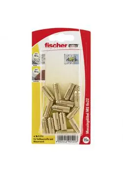 Mega-Angebot Messingdübel MS - Länge 22-37 mm - Bohrernenn Ø 8-15 mm - VE 5 Stück - Preis per VE