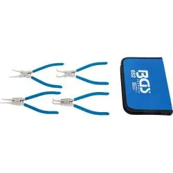 Bestseller Sprengringzangen-Satz - für Innen- und Außensprengringe - Zangenspitze Ø 2,4 mm - Länge 250 mm - 4-tlg.
