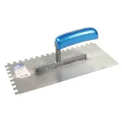 Gezahnte Glättekelle - 8 x 8 mm - Breite 130 mm - Länge 280 mm - Stahl gehärtet Online Kaufen