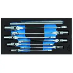 Aktuell Maul-Steckschlüssel-Satz - 1/2 in Check-Tool-Modul - SW 10 bis 19 mm