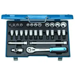 Aktuell Steckschlüssel-Satz - Antrieb 1/2" - 27-teilig - 12-kant UD-Profil - 10 bis 30 mm