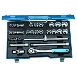 Steckschlüssel-Satz - Antrieb 1/2″ - 31-teilig - 12-kant UD-Profil Knallerangebot