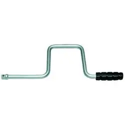 Kurbel - 4-kant Antrieb 1/2″ - Länge 395 mm - CV-Stahl Geprüft