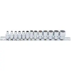 Knallerangebot Steckschlüssel-Einsätze - 6,3 1/4 - 12-kant - 4-14 mm - 13 tlg.