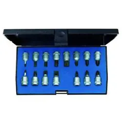 Neu Im Sortiment Schraubendreher-Satz 1/4" - 15-teilig - IN-IS-PH-PZ